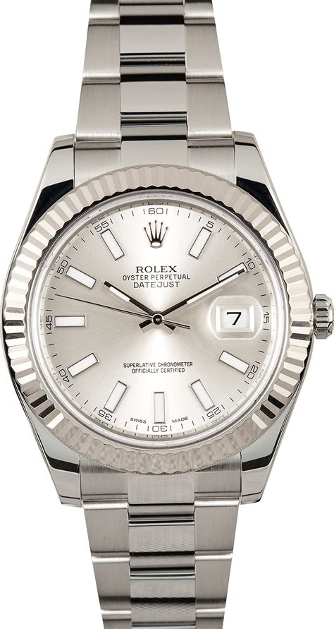 rolex 116334 silver|Rolex datejust ii 116334.